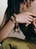 The Eosphorus. Gold Serpent Chain Starburst Bracelet