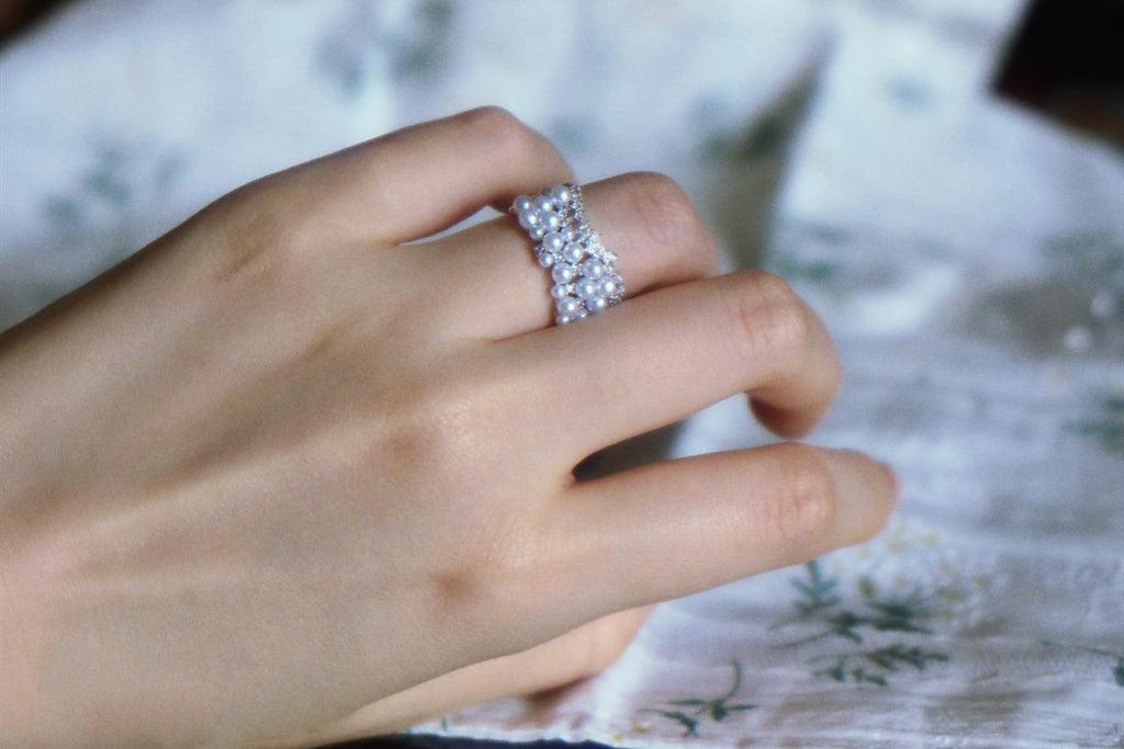 Stern Tautropfen Ring