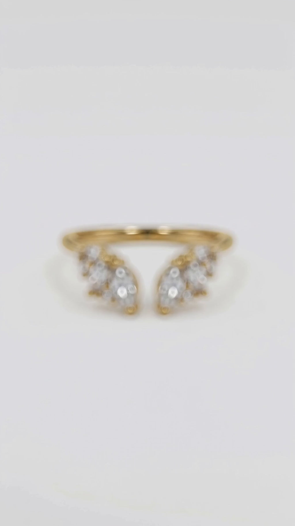 The Sovereign Trinity: The Oculus — Gold Plated Eco-Brass Oval Solitaire Cubic Zirconia Ring