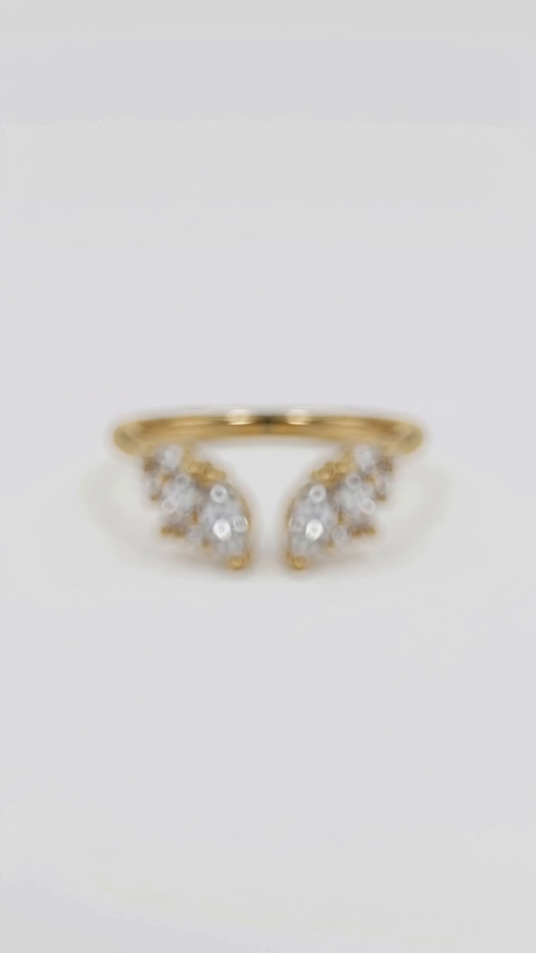 The Sovereign Trinity: The Oculus — Gold Plated Eco-Brass Oval Solitaire Cubic Zirconia Ring